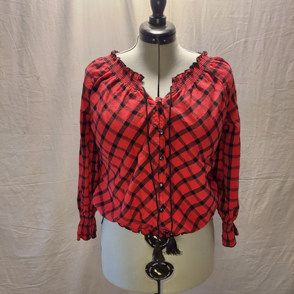 Harve Bernard Peasant Top Size S